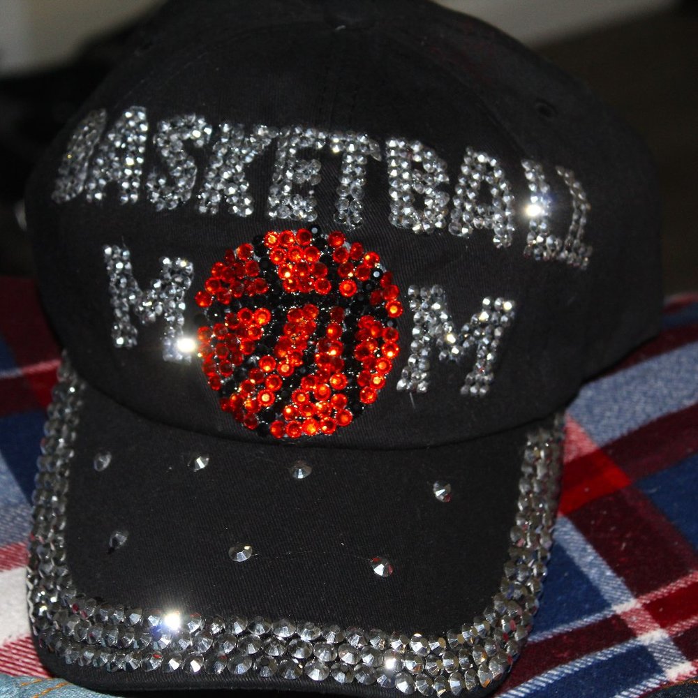 Bedazzled Basketball Mom Hat